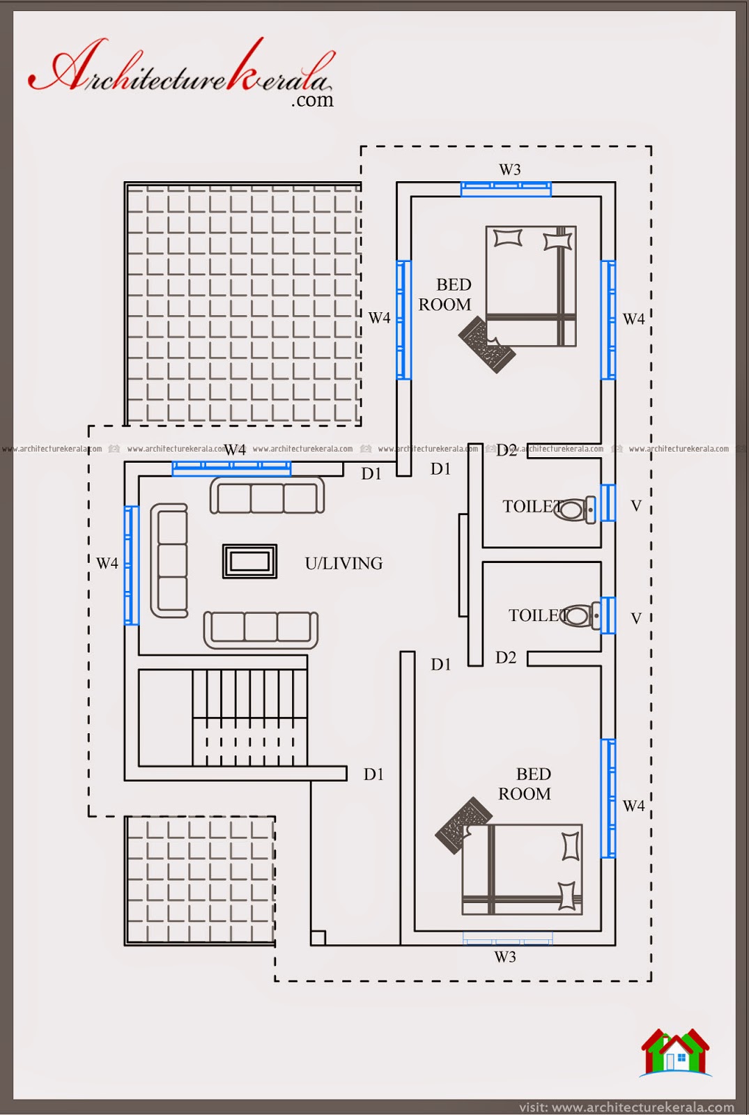 2000 Sf House Plan And Elevation Architecture Kerala 2000 Sf House Plan And Elevation Architecture Kerala